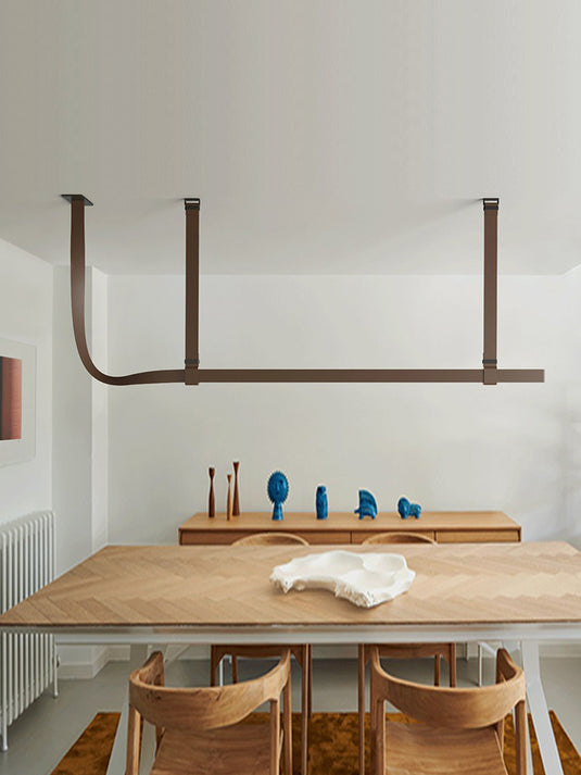 Italian Minimalist Line Leather Lamp