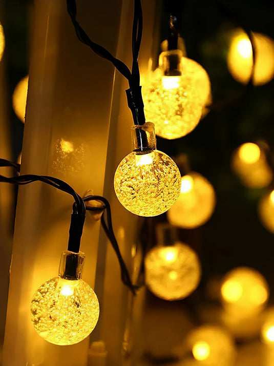 Outdoor Solar Crystal Ball Light String（100 Pieces for 12 Meters）