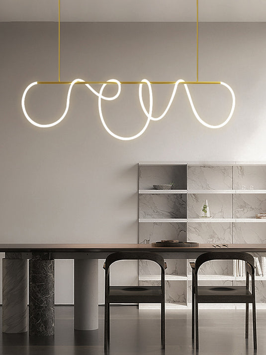 Italian Minimalist Line Pendant Lamp