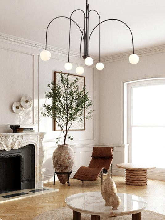 Modern Simple Magic Bean Molecule Chandelier