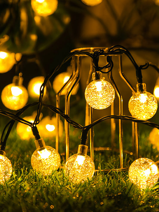 Outdoor Solar Crystal Ball Light String（100 Pieces for 12 Meters）