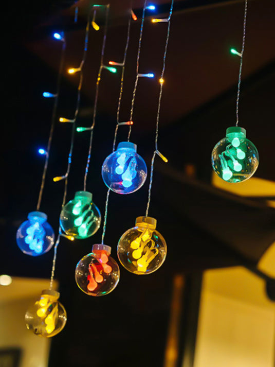 Outdoor Solar Wishing Ball Light String