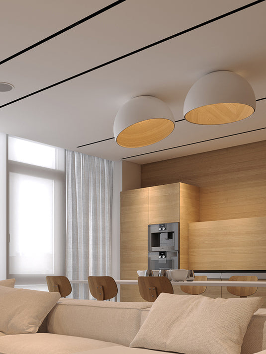 Simple Wood Grain Ceiling Lamp