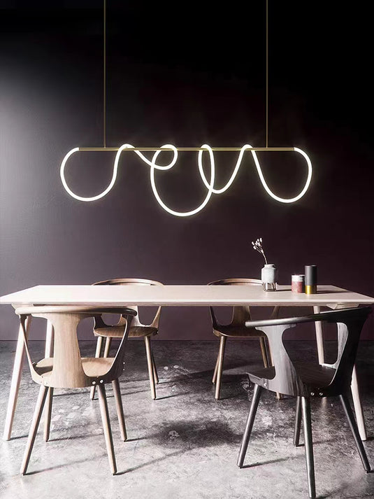 Italian Minimalist Line Pendant Lamp