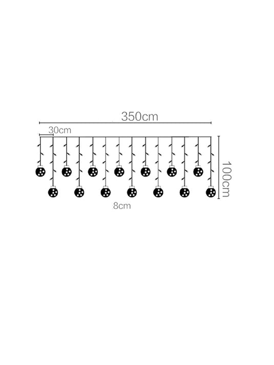 Outdoor Solar Wishing Ball Light String