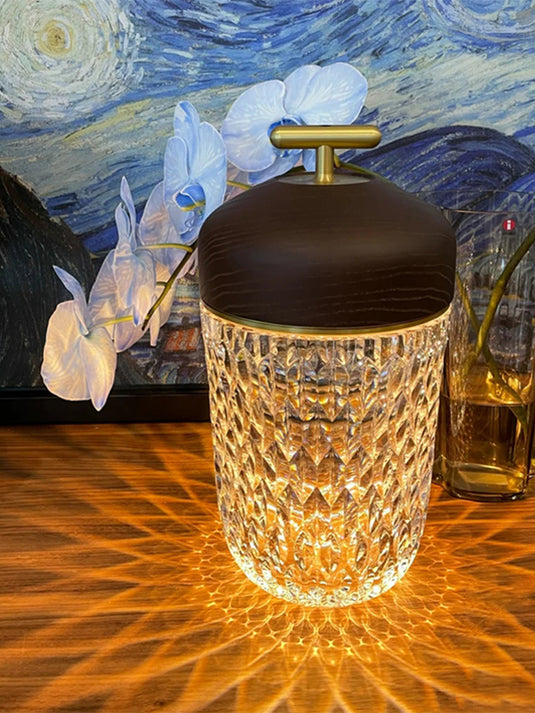 Pine Cone Light Luxury Crystal Atmosphere Lamp