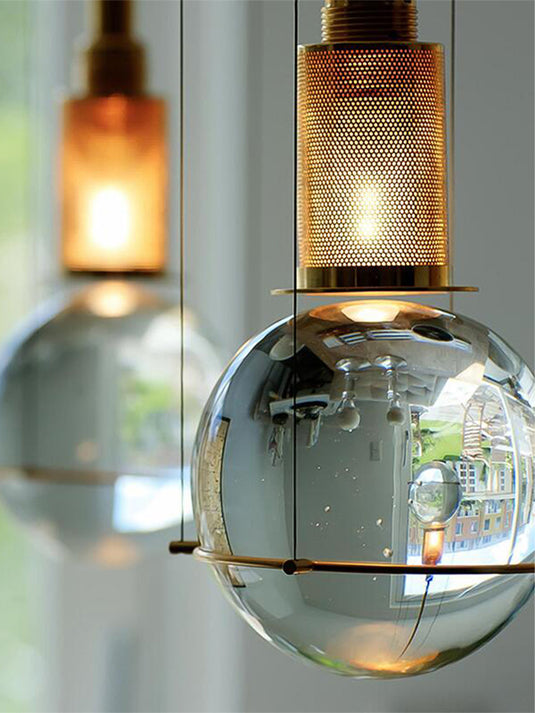 Creative Art Crystal Ball Pendant Light