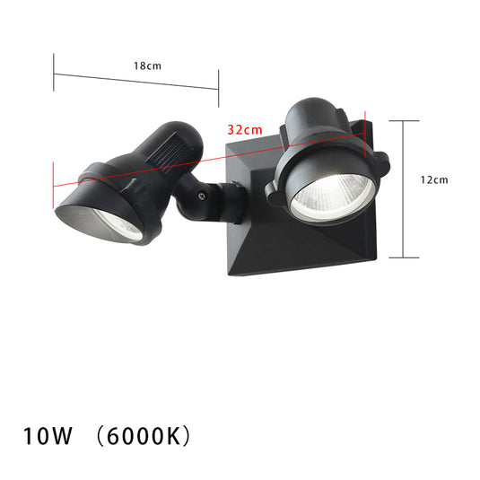 Outdoor Waterproof Double-head Spotlight