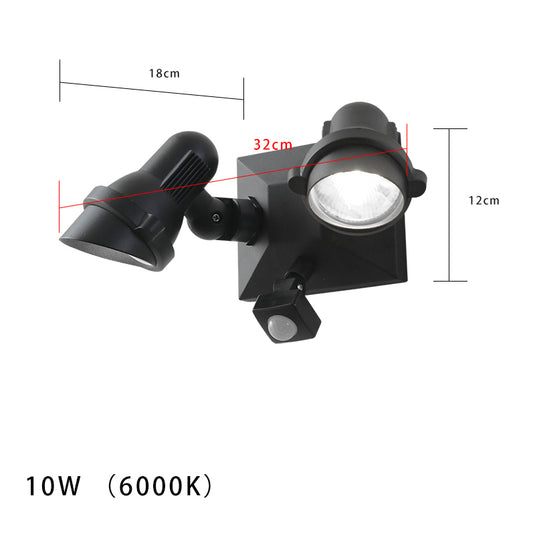 Outdoor Waterproof Double-head Spotlight